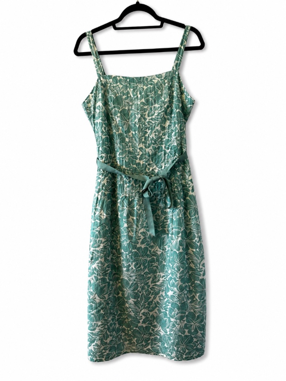 Jessica Howard Petite Vintage Tropical Floral Midi Dress Size 14P Cottagecore